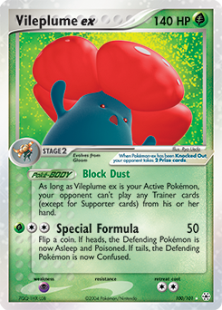 Vileplume ex — Hidden Legends 100