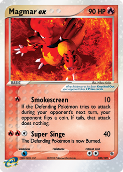 Magmar ex — Ruby & Sapphire 100