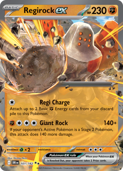 Regirock ex — Destined Rivals 101