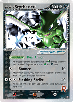 Rocket's Scyther ex — Team Rocket Returns 102