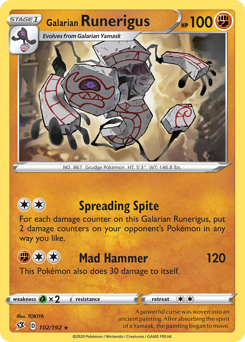 Galarian Runerigus — Rebel Clash 102
