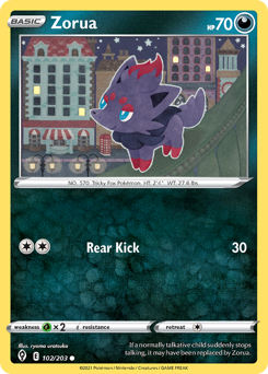 Zorua — Evolving Skies 102