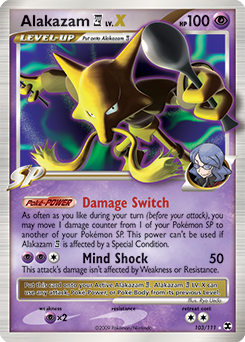 Alakazam E4 LV.X — Rising Rivals 103