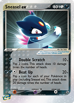 Sneasel ex — Ruby & Sapphire 103
