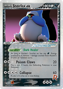 Rocket's Snorlax ex — Team Rocket Returns 104