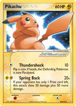 Pikachu ★ — Holon Phantoms 104
