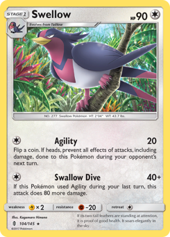 Swellow — Guardians Rising 104