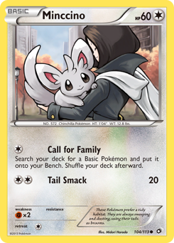Minccino — Legendary Treasures 104