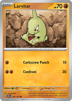 Larvitar — Obsidian Flames 105