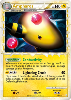 Ampharos — HeartGold & SoulSilver 105