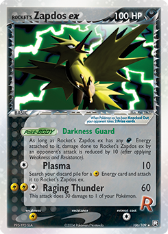 Rocket's Zapdos ex — Team Rocket Returns 106