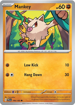 Mankey — Paldea Evolved 106