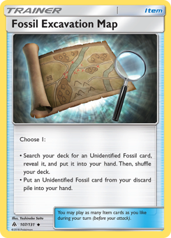 Fossil Excavation Map — Forbidden Light 107