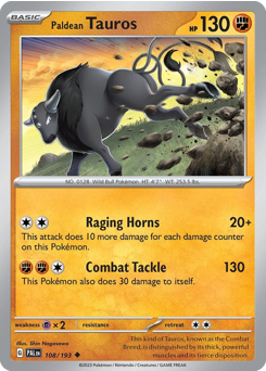 Paldean Tauros — Paldea Evolved 108