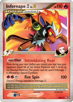 Infernape E4 LV.X — Rising Rivals 108