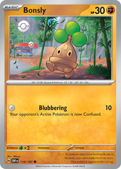 Bonsly — Obsidian Flames 110