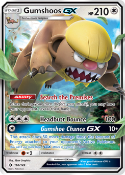 Gumshoos-GX — Sun & Moon 110