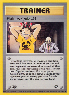 Blaine's Quiz #3 — Gym Challenge 112