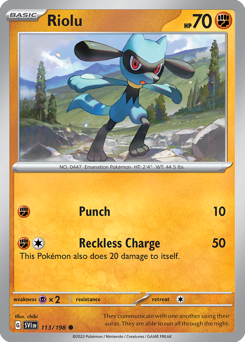 Riolu — Scarlet & Violet 113