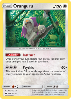 Oranguru — Sun & Moon 113
