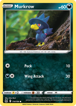 Murkrow — Lost Origin 114