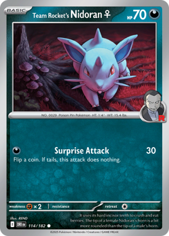 Team Rocket's Nidoran♀ — Destined Rivals 114