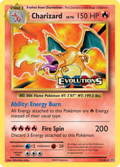 Charizard — Evolutions 011