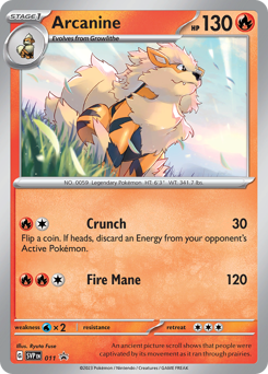 Arcanine — Scarlet & Violet Black Star Promos 011