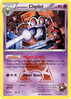 Team Magma's Claydol — Double Crisis 011