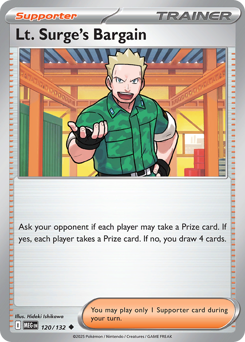 Lt. Surge's Bargain — Mega Evolution 120