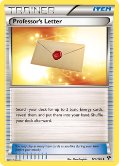 Professor's Letter — XY 123
