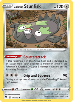 Galarian Stunfisk — Vivid Voltage 125