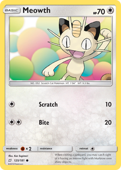 Meowth — Team Up 125