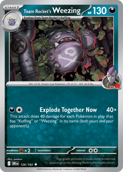 Team Rocket's Weezing — Destined Rivals 126