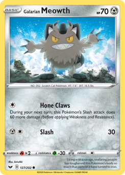 Galarian Meowth — Sword & Shield 127