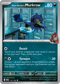 Team Rocket's Murkrow — Destined Rivals 127