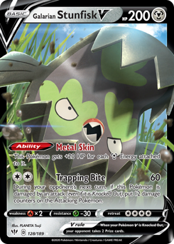 Galarian Stunfisk V — Darkness Ablaze 128