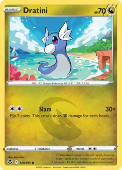 Dratini — Silver Tempest 129