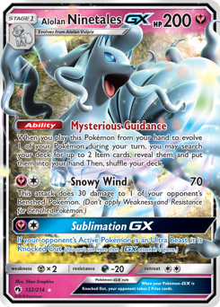 Alolan Ninetales-GX — Lost Thunder 132