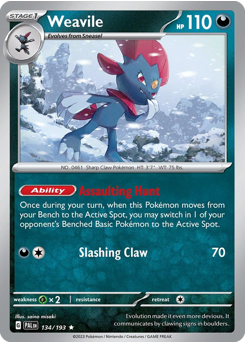Weavile — Paldea Evolved 134