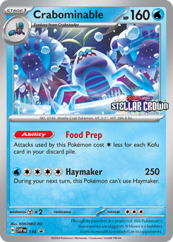 Crabominable — Scarlet & Violet Black Star Promos 134