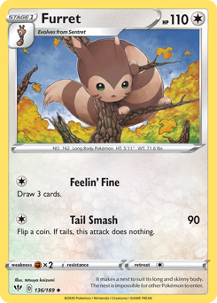 Furret — Darkness Ablaze 136