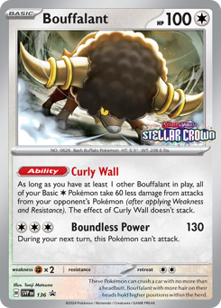 Bouffalant — Scarlet & Violet Black Star Promos 136