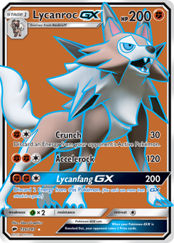 Lycanroc-GX — Burning Shadows 136