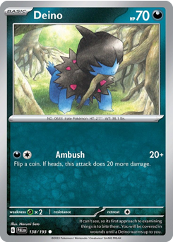 Deino — Paldea Evolved 138