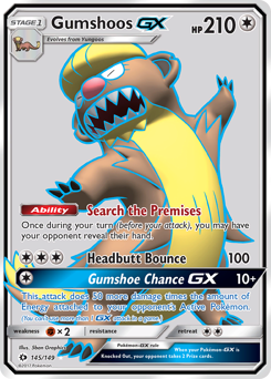 Gumshoos-GX — Sun & Moon 145