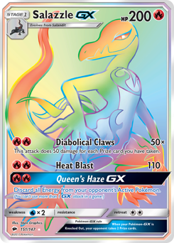 Salazzle-GX — Burning Shadows 151