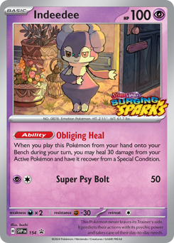Indeedee — Scarlet & Violet Black Star Promos 154