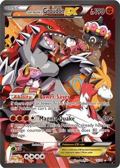 Team Magma's Groudon-EX — Double Crisis 015
