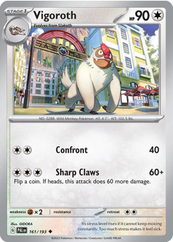 Vigoroth — Paldea Evolved 161